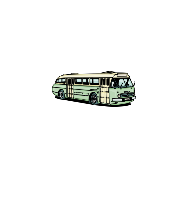 Autobuze model gri pe tricou
