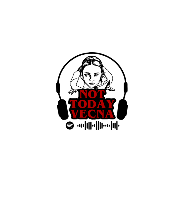 not today vecna model gri pe tricou