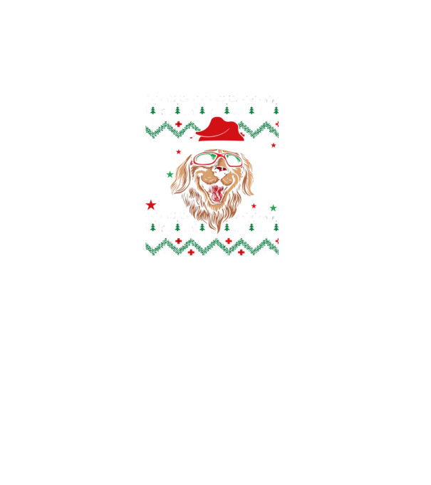 Ugly sweater dog model turcoaz pe tricou