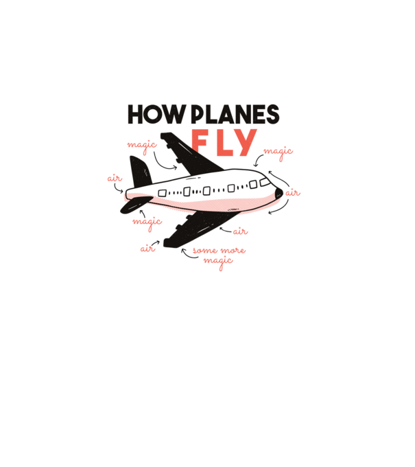 Avioane model alb pe tricou