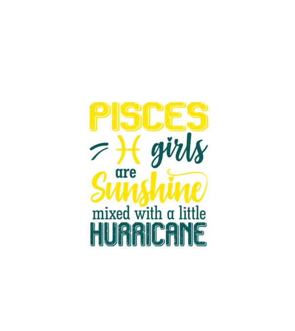 Sunshine with Hurricane PISCES model negru pe tricou