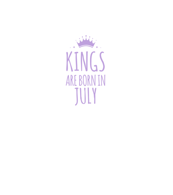 Kings are born in - July model gri închis pe tricou
