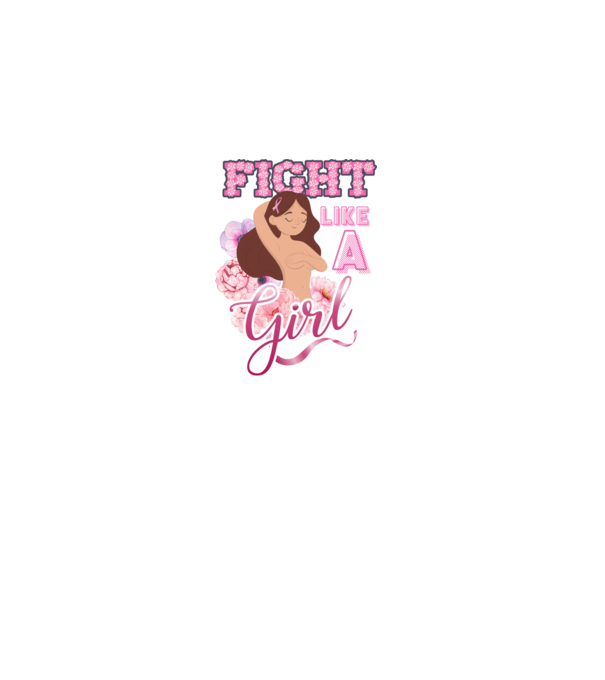 FIGHT like a girl model alb pe tricou