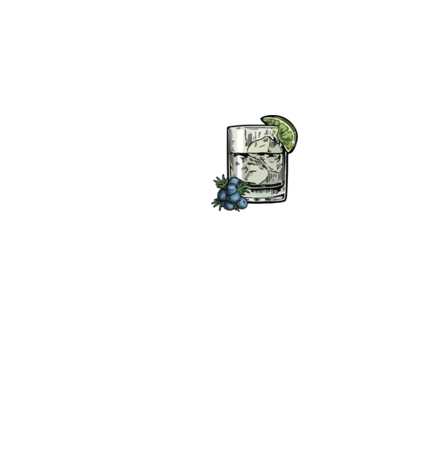 Let the fun be gin model negru pe tricou