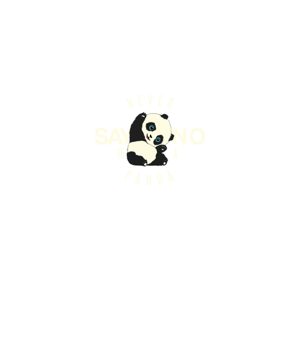 Never say no model negru pe tricou