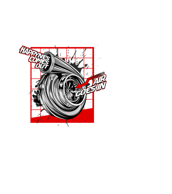 Turbo model negru pe tricou
