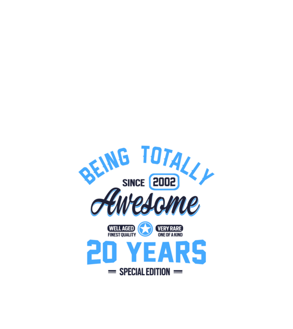 20 years of being totally awesome model alb pe tricou