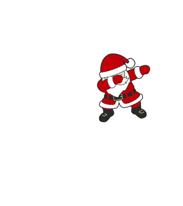 Dabbing Santa model galben neon pe tricou