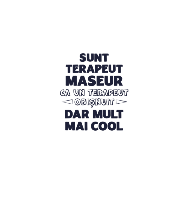 sunt terapeut maseur, ca un terapeut obișnuit, dar mult mai cool model gri pe tricou