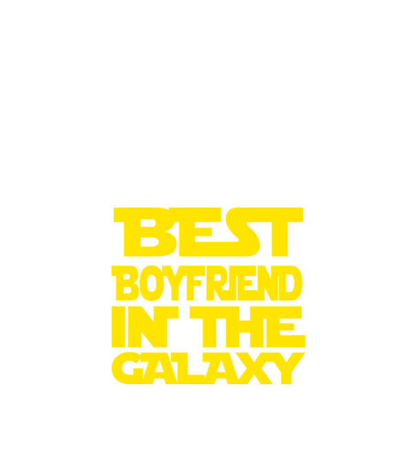 best boyfriend in the galaxy model negru pe tricou