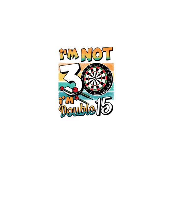 Darts Birthday 30 years old model negru pe tricou