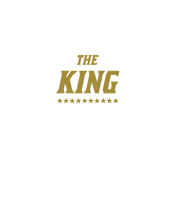 The King model negru pe tricou