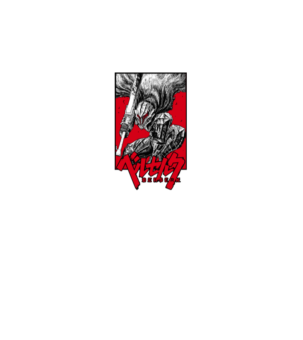 Berserk Guts model negru pe tricou