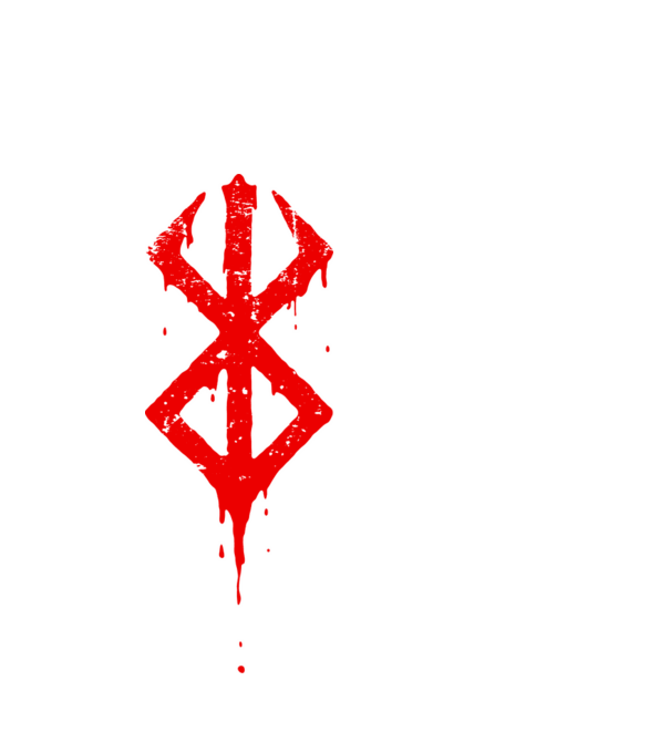 Berserk logo model alb pe tricou