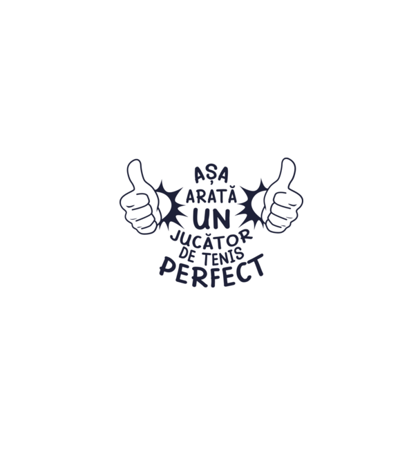 Așa arată un JUCĂTOR DE TENIS perfect model roșu pe tricou