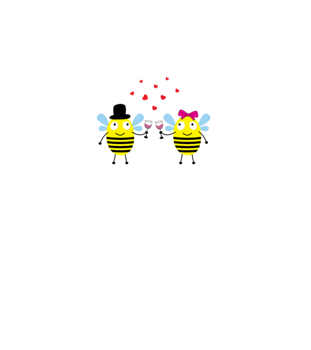 Bee Love model gri pe tricou