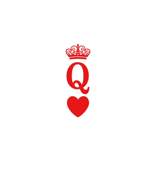 Queen model alb pe tricou