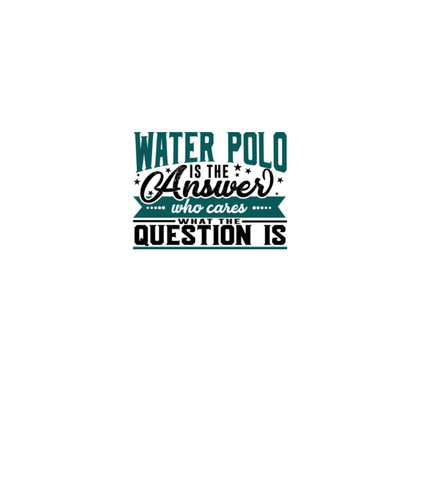 Sport is the answer JUCĂTOR POLO PE APĂ model alb pe tricou