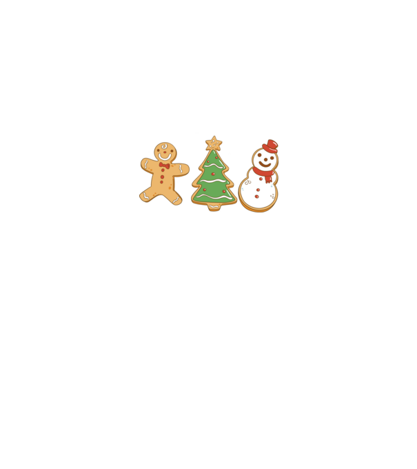 christmas cookies model negru pe tricou