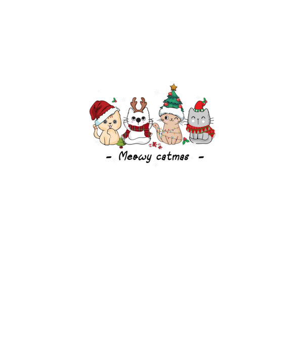 Meowy catmas 2 model gri pe tricou