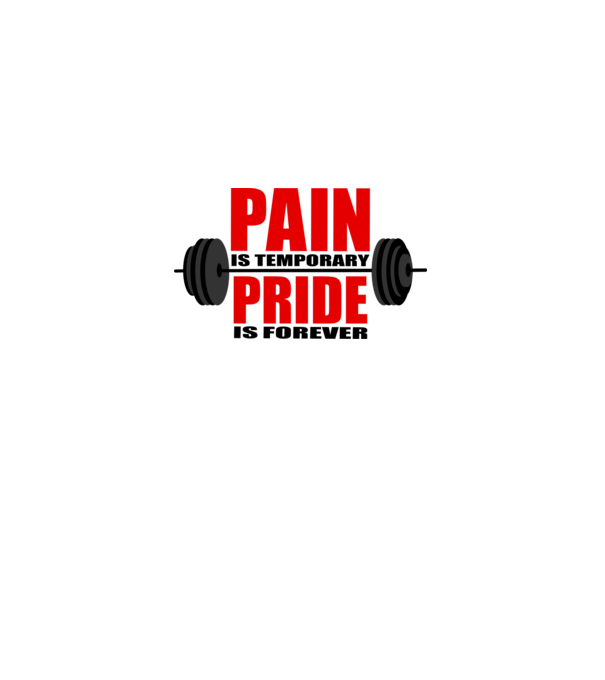 Pain is temporary model gri pe tricou