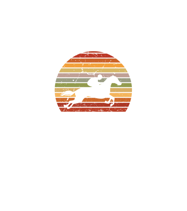 horse race model negru pe tricou