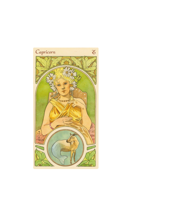 Horoscop Tarot CAPRICORNUL model alb pe tricou