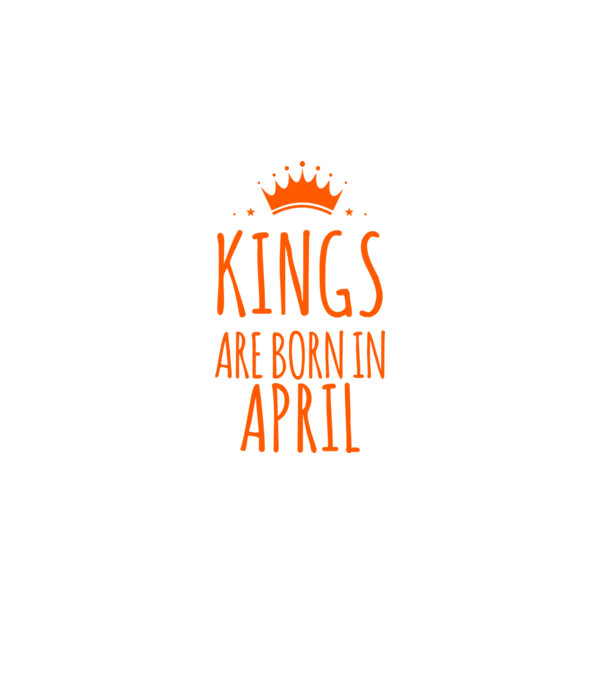 Kings are born in - April model albastru închis pe tricou