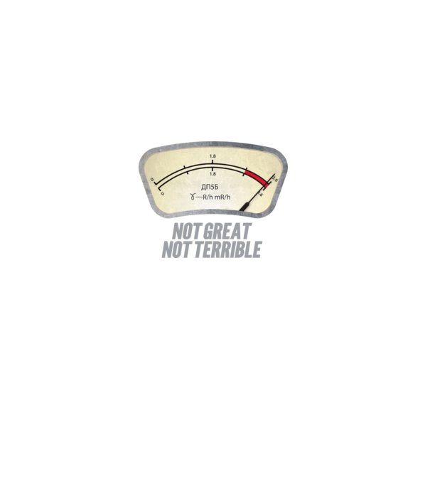 Dosimeter model gri pe tricou