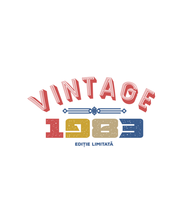 1983 Ediție limitată model alb pe tricou