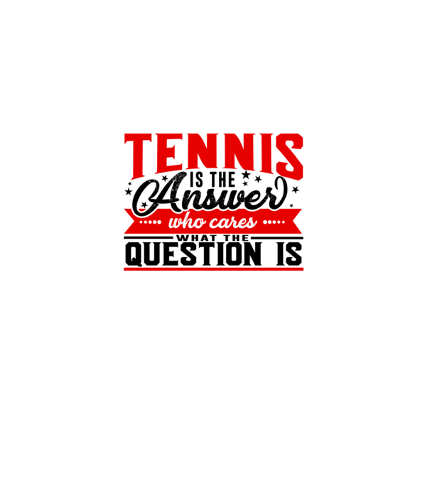 Sport is the answer JUCĂTOR TENIS model alb pe tricou