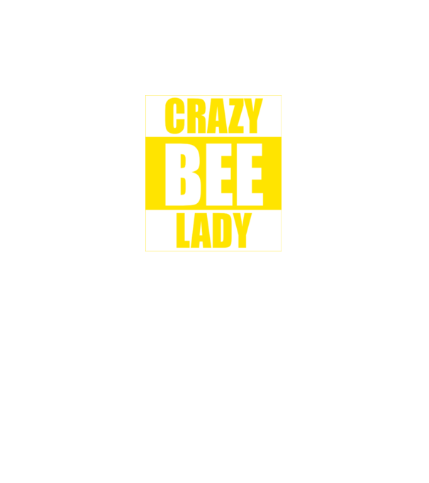 Crazy bee lady model negru pe tricou
