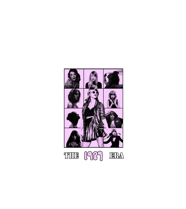 Taylor Swift ERAS lilac model negru pe tricou