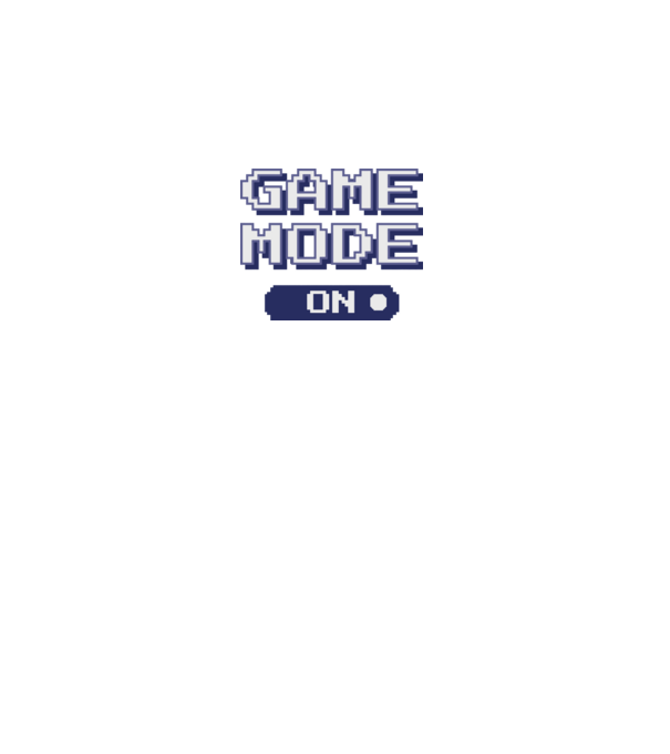Gamer - Game mode on model negru pe tricou
