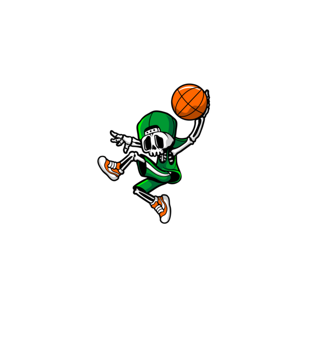 Basketbone model negru pe tricou