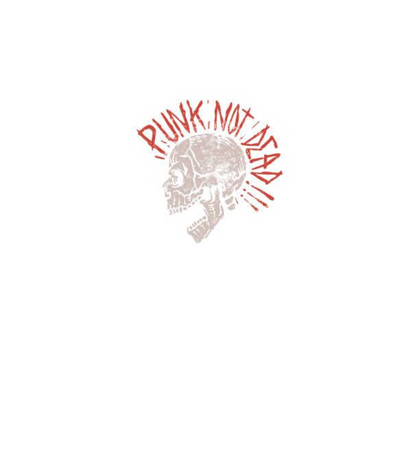 Punk Not Dead model negru pe tricou