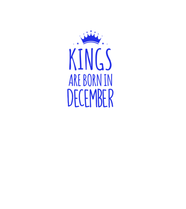 Kings are born in - December model galben pe tricou