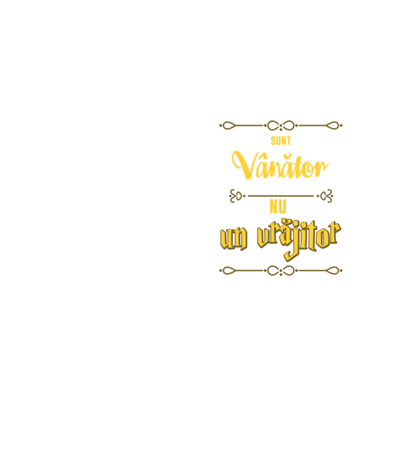 Sunt vânător, nu un magician model galben neon pe tricou