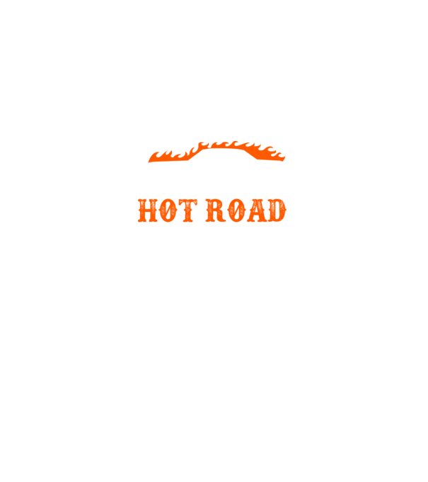 Hot road cartel model negru pe tricou