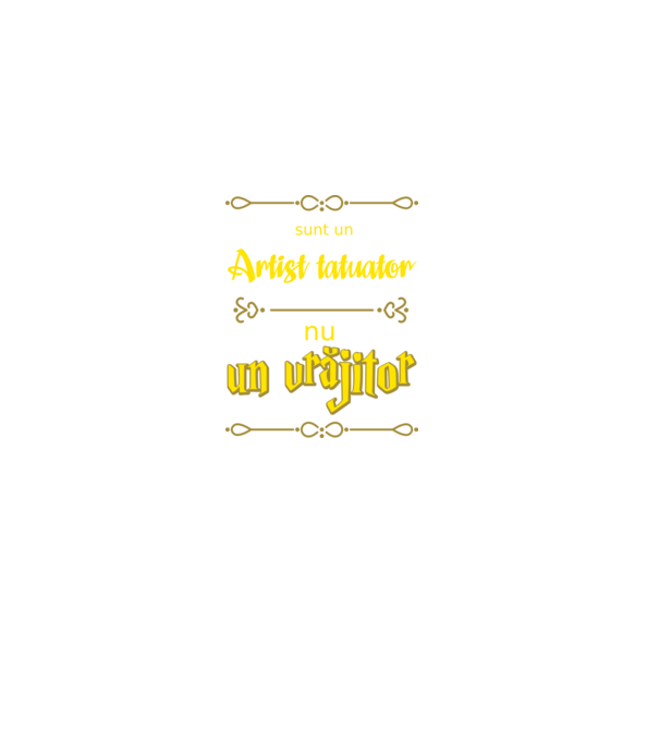 Sunt un artist tatuator, nu un magician model negru pe tricou