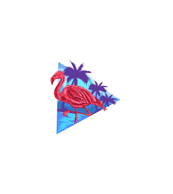 Flamingo dad model negru pe tricou