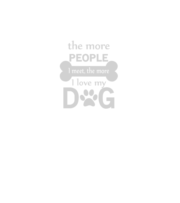 The more people i meet model gri închis pe tricou