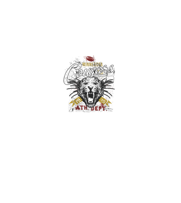 Minesota Cougars  TEXTURED model gri pe tricou