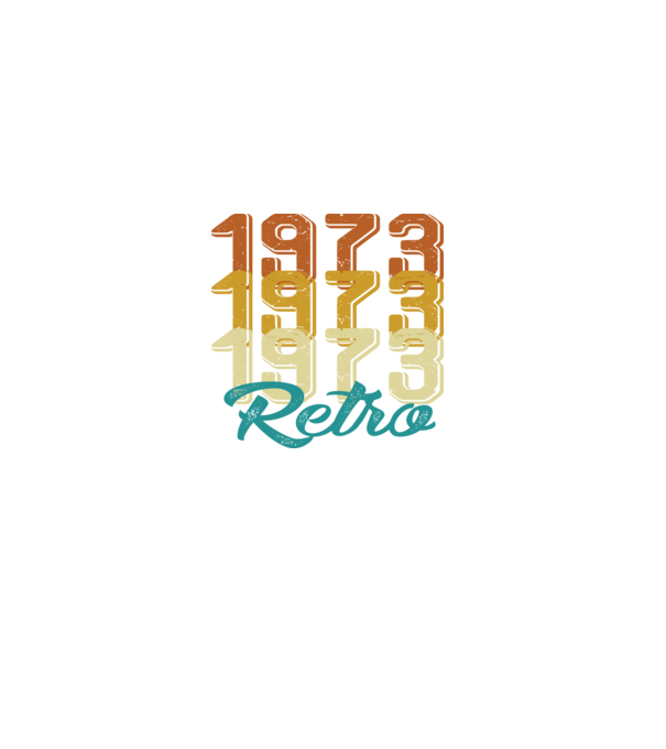Retro 1973 model negru pe tricou