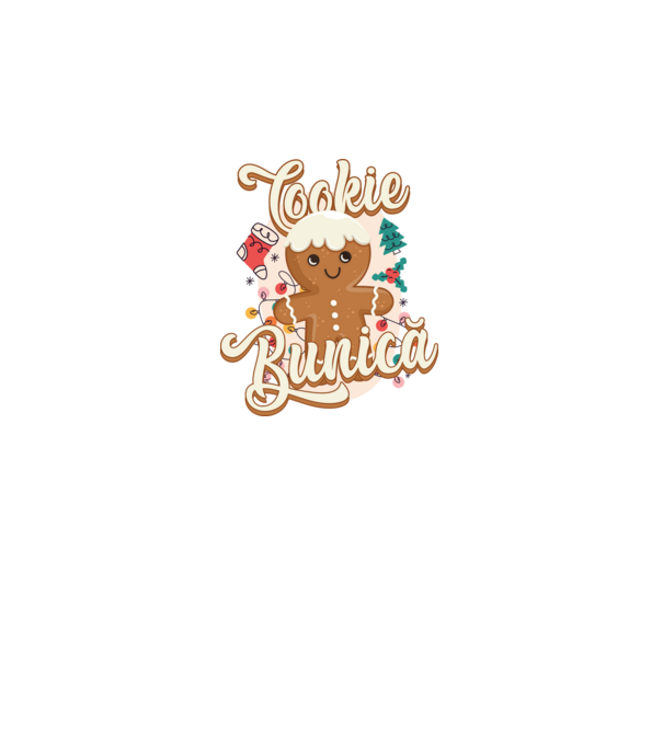 Cookie bunică model alb pe tricou