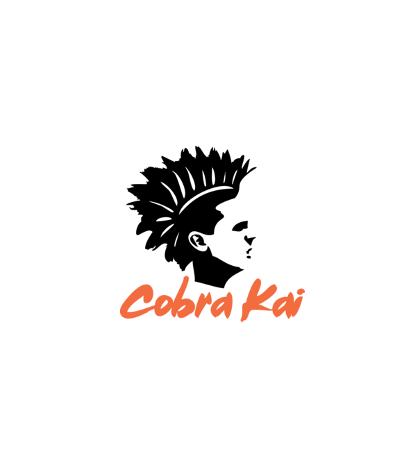 cobra kai punk model alb pe tricou