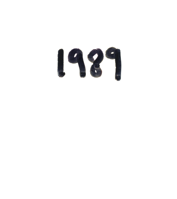Taylor Swift 1989 text model alb pe tricou