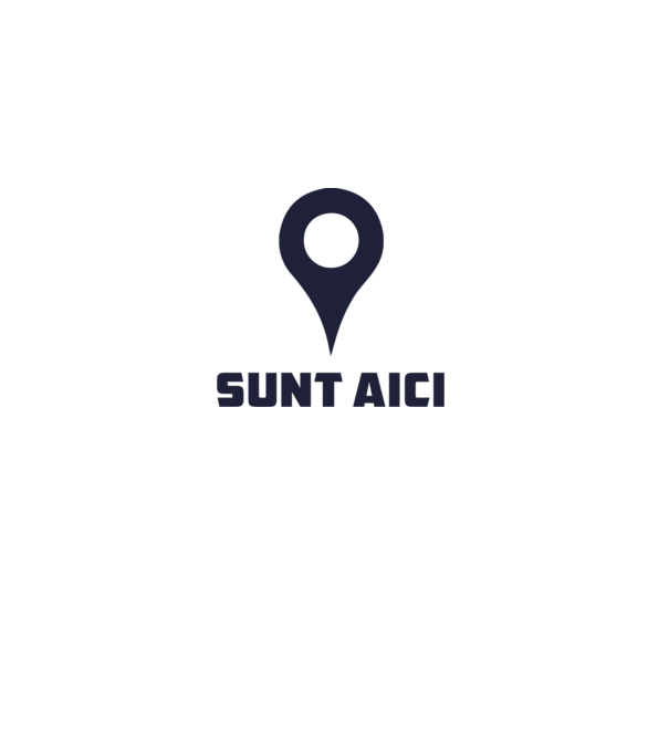 Sunt Aici model alb pe tricou