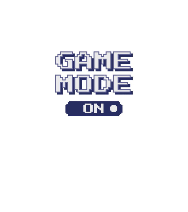 Gamer - Game mode on model negru pe tricou