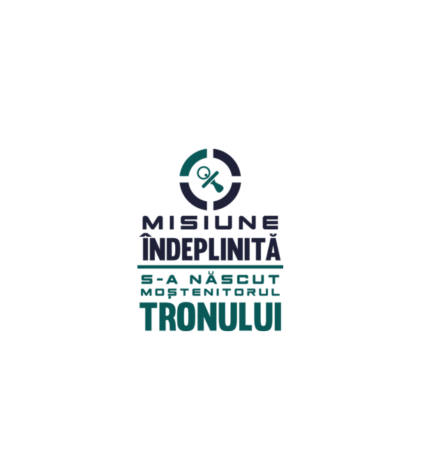 Misiune îndeplinită model alb pe tricou